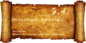 Holczinger Adelina névjegykártya